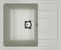 Кухонная мойка Ulgran U-607 U-607-310 61x50 из искусственного камня, серый