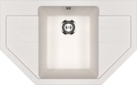 Кухонная мойка Ulgran U-609 U-609-331 79x49 из искусственного камня, белый