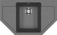 Кухонная мойка Ulgran U-609 U-609-343 79x49 из искусственного камня, серый