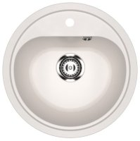 Кухонная мойка Ulgran U-700 U-700-331 44x44 из искусственного камня, белый