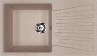 Кухонная мойка Ulgran U-703 U-703-302 83x48 из искусственного камня, песочный