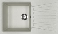 Кухонная мойка Ulgran U-703 U-703-310 83x48 из искусственного камня, серый