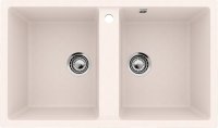 Кухонная мойка Ulgran U-708 U-708-331 86x51 из искусственного камня, белый