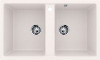Кухонная мойка Ulgran U-708 U-708-341 86x51 из искусственного камня, белый