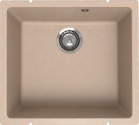 Кухонная мойка Ulgran Underground 450 Under 450-03 50x45 из кварцевого композита, бежевый