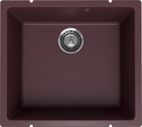 Кухонная мойка Ulgran Underground 450 Under 450-06 50x45 из кварцевого композита, коричневый