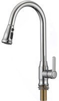 Смеситель для кухни Savol S-002805A с выдвижным изливом, хром