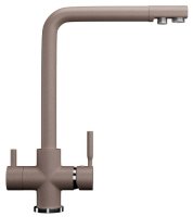 Смеситель для кухни Ulgran U-016 U-016-302 с подключением фильтра, песочный