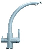 Смеситель для кухни Ulgran U-017 U-017-342 с подключением фильтра, графит
