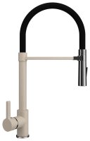 Смеситель для кухни Ulgran U-024 U-024-328 с гибким изливом, бежевый