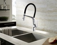 Смеситель для кухни Vincea VKF-115CH с гибким изливом, хром