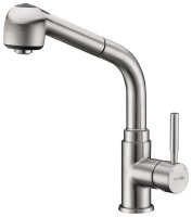 Смеситель для кухни WasserKRAFT Wern 4200 4266 с выдвижным изливом, никель