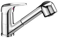 Смеситель для кухни WasserKRAFT 6365 с выдвижным изливом, хром
