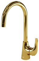 Смеситель для кухни WasserKRAFT Sauer 7100 7107, золото глянцевое