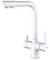 Смеситель для кухни WasserKRAFT A8357 с подключением фильтра, белый матовый