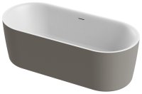 Акриловая ванна Cezares Metauro METAURO-INT-Central-180-80-60-G-W-MATT 180x80, серая матовая