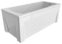 Акриловая ванна Timo Hella HELLA1575-KT15-SPV1505-T-CM-FP15H 150x75, белая