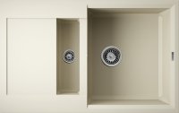 Кухонная мойка OMOIKIRI Sakaime 78-2-BE 4993115 78x50 из искусственного гранита, ваниль