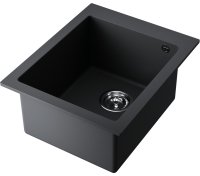 Кухонная мойка OMOIKIRI Bosen 41-BL 4993141 41x50 из искусственного гранита, черный