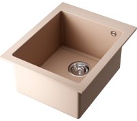 Кухонная мойка OMOIKIRI Bosen 41-SA 4993143 41x50 из искусственного гранита, бежевый