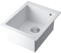 Кухонная мойка OMOIKIRI Bosen 41-WH 4993144 41x50 из искусственного гранита, белый