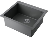Кухонная мойка OMOIKIRI Bosen 57-PL 4993221 57x50 из искусственного гранита, платина