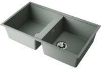Кухонная мойка OMOIKIRI Kitagawa 83-2-U-WG 4993253 83.6x48.8 из искусственного камня, wind green