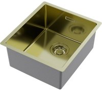 Кухонная мойка OMOIKIRI Tadzava 39-U/I-LG 4993262 39x44 стальная, светлое золото