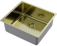 Кухонная мойка OMOIKIRI Tadzava 49-U/I-LG 4993263 49x44 стальная, светлое золото