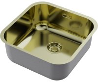 Кухонная мойка OMOIKIRI Omi 44-U/I-LG 4993268 44.5x41.5 стальная, светлое золото