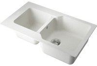 Кухонная мойка OMOIKIRI Maru 86-2-EV 4993290 86x50 из искусственного гранита, эверест
