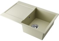 Кухонная мойка OMOIKIRI Daisen 78-BE 4993321 78x51 из искусственного гранита, ваниль