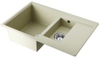 Кухонная мойка OMOIKIRI Daisen 78-2-BE 4993328 78x51 из искусственного гранита, ваниль