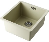 Кухонная мойка OMOIKIRI Kata 40-U-BE 4993394 40x42 из искусственного гранита, ваниль