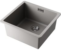 Кухонная мойка OMOIKIRI Kata 44-U-GR 4993404 44x42 из искусственного гранита, leningrad grey