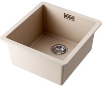 Кухонная мойка OMOIKIRI Kata 40-U-SA 4993422 40x42 из искусственного гранита, бежевый