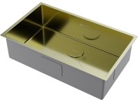 Кухонная мойка OMOIKIRI Taki 74-U/IF-LG 4993499 74x44 стальная, светлое золото