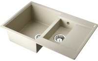 Кухонная мойка OMOIKIRI Daisen 78-2T-BE 4993529 78x51 из искусственного гранита, ваниль