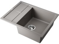 Кухонная мойка OMOIKIRI Sumi 65-GR 4993549 65x50 из искусственного гранита, leningrad grey