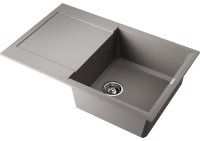 Кухонная мойка OMOIKIRI Sakaime 79-GR 4993553 79x50 из искусственного гранита, leningrad grey