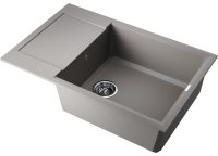 Кухонная мойка OMOIKIRI Sakaime 78-LB-GR 4993555 78x50 из искусственного гранита, leningrad grey