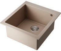 Кухонная мойка OMOIKIRI Bosen 47-SA 4993588 47x50 из искусственного гранита, бежевый