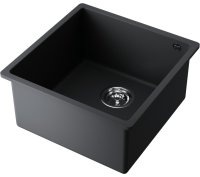 Кухонная мойка OMOIKIRI Bosen 44-U-BL 4993595 44x44 из искусственного гранита, черный