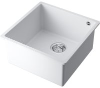 Кухонная мойка OMOIKIRI Bosen 44-U-WH 4993598 44x44 из искусственного гранита, белый