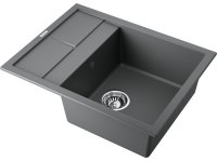Кухонная мойка OMOIKIRI Sumi 65-PL 4993675 65x50 из искусственного гранита, платина