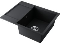 Кухонная мойка OMOIKIRI Daisen 65-BL 4993684 65x51 из искусственного гранита, черный