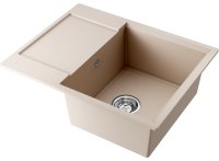 Кухонная мойка OMOIKIRI Daisen 65-SA 4993685 65x51 из искусственного гранита, бежевый
