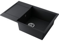 Кухонная мойка OMOIKIRI Daisen 78-LB-BL 4993692 78x51 из искусственного гранита, черный