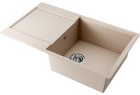 Кухонная мойка OMOIKIRI Daisen 86-SA 4993701 86x50 из искусственного гранита, бежевый