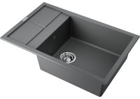 Кухонная мойка OMOIKIRI Sumi 78-LB-PL 4993724 78x50 из искусственного гранита, платина